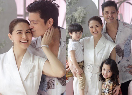 Khung ảnh hạnh phúc của gia đình "mỹ nhân đẹp nhất Philippines"