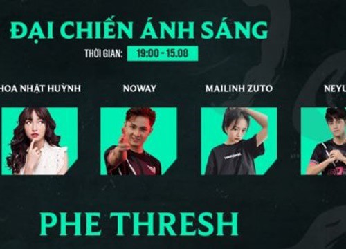 Tốc Chiến: Phe Vệ Binh giành thắng lợi trong showmatch Đại Chiến Ánh Sáng