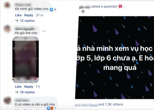 Xôn xao 2 học sinh 9 và 12 tuổi lộ clip thuần thục như người lớn