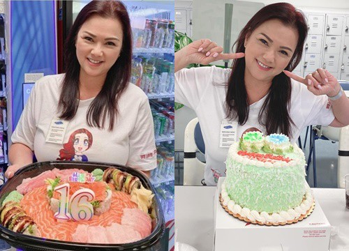 Bà xã cố nghệ sĩ Chí Tài tươi tắn đón sinh nhật "mãi mãi tuổi 16"