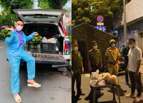 MC Quyền Linh tặng quà cho chiến sĩ trực chốt kiểm dịch, nghẹn ngào chia sẻ: "Rất nhiều người quen của Linh đã ra đi, rất đau lòng"