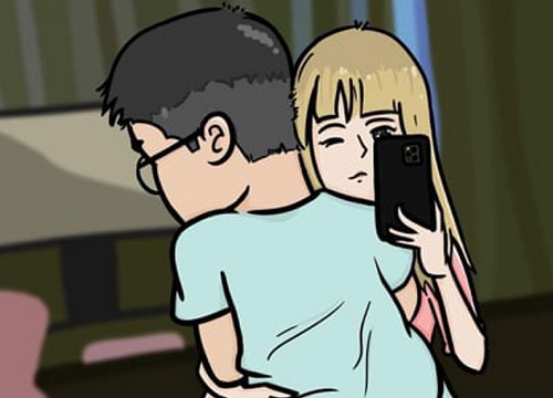 Duy Nhỏ khoe ảnh chibi ôm ấp một cô gái tóc vàng, dân mạng đồng loạt gọi tên Hot TikToker 2k4