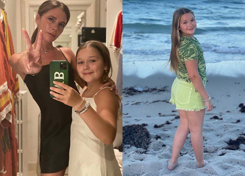 Victoria Beckham đăng ảnh Harper khoe dáng ở biển, ai dè ái nữ vấp phải bình luận chê bai từ netizen kém duyên