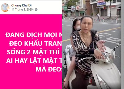 HOT: Tìm ra Facebook "chị đại quận 4" lì lợm ra đường, hay chia sẻ Phật pháp, khuyên mọi người đeo khẩu trang