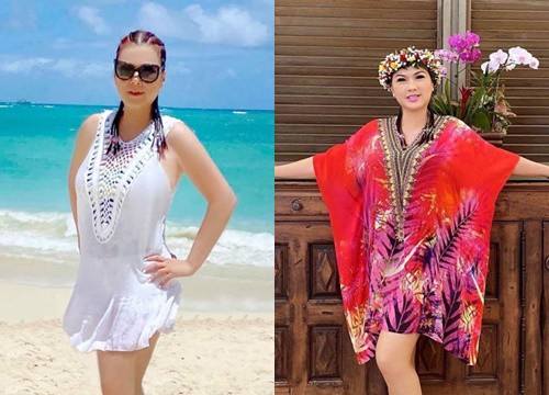 Phuong Loan - late wife of NS Chi Tai wears a bathing suit to show off her ageless beauty