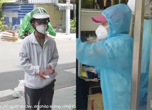 Việt Hương cấp oxy nhanh chóng cho người đến tận nhà nhờ hỗ trợ