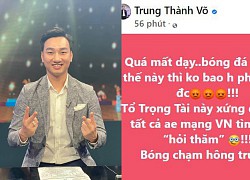 Alluding to the Vietnamese team losing because of the &quot;rich buckets&quot;, MC Thanh Trung &quot;eats bricks&quot; in tatters