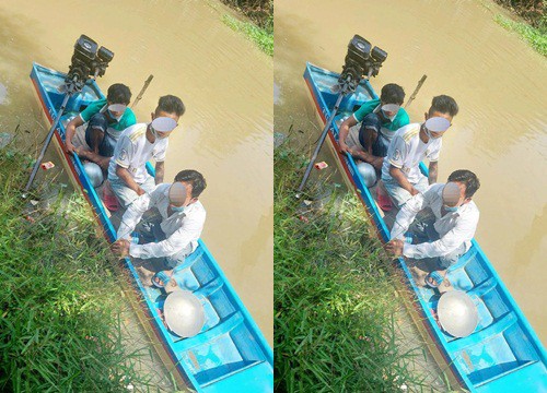 Né chốt kiểm dịch, 7 người đi xuồng máy từ Cần Thơ qua An Giang