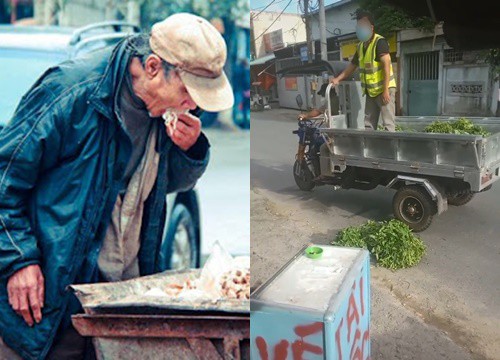 The old lady scavenged the trash to find food, the story behind was even more poignant