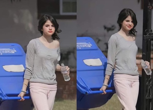 Ảnh Selena Gomez mặc đồ lôi thôi, chân đất đi đổ rác vẫn đẹp như nữ thần hot lại