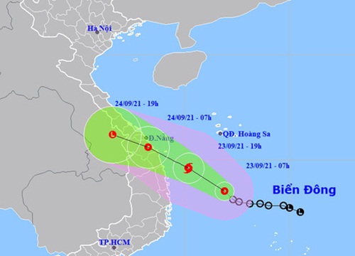 Áp thấp nhiệt đới cách Phú Yên 280km, có thể thành bão trong hôm nay