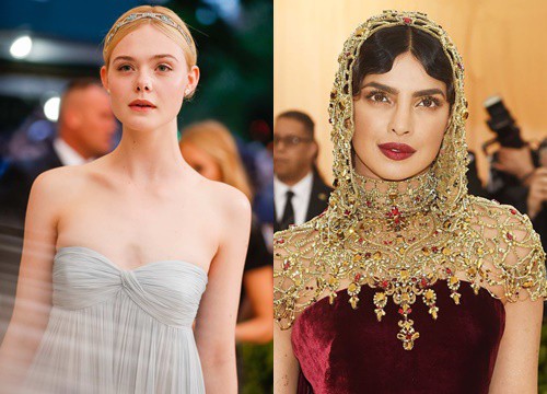 Elle Fanning như tiên nữ thoát tục, Hoa hậu Priyanka Chopra đẹp tựa nữ hoàng ở Met Gala