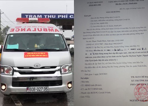Bến Tre: Dùng giấy đi đường giả "đón con dâu nguyên Chủ tịch Quốc hội" và cái kết