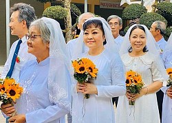 Singer Huong Lan - Unlucky love, after 2 boat trips, 64 years old wears a wedding dress