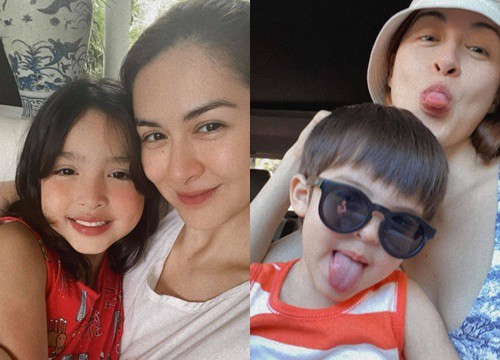 Mỹ nhân đẹp nhất Philippines khoe 2 "báu vật" cực phẩm: Con gái xinh như thiên thần nhưng mê nhất là nụ cười quý tử 2 tuổi