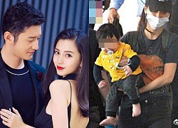 Sau Triệu Lệ Dĩnh, Angelababy cũng mang con đến phim trường, tình trạng chật vật đến xót xa