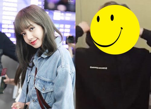 Lisa (BLACKPINK) gave a pair of clothes to a handsome man from JYP, what is the relationship?