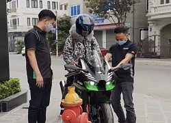 Young people robbed a bank in Hai Phong and then blatantly went to buy a big, cheeky motorbike?