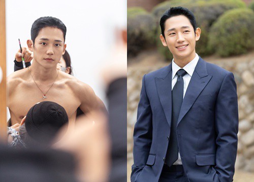 Jung Hae In khoe body 6 múi siêu "mlem" trong hậu trường Snowdrop, Jisoo (BLACKPINK) có khoái?