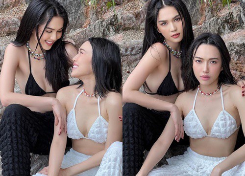 Loạt ảnh Diệu Nhi khoe dáng cuốn hút bên Ngọc Trinh ở Thái Lan