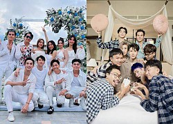 Diệu Nhi - Anh Tú quây quần bên bạn bè tổ chức tiệc độc thân: Chú rể diện pijama, an ninh thắt chặt
