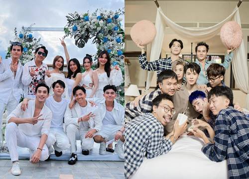 Diệu Nhi - Anh Tú quây quần bên bạn bè tổ chức tiệc độc thân: Chú rể diện pijama, an ninh thắt chặt