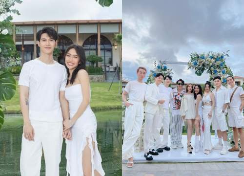 Dieu Nhi - Anh Tu wedding: The couple held hands without leaving, the stars were stunned with a gift from the bride - groom