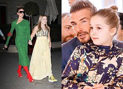 Harper - Beckham&#39;s youngest daughter is getting bigger and bigger, causing controversy with her &quot;ripe&quot; fashion sense