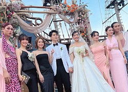 The whole scene of Dieu Nhi&#39;s wedding: The bride peeled off the groom, Sam and Anh Duc caught the wedding flowers together