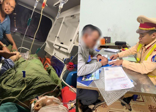 Portrait of a driver crossing his head, not giving way to an ambulance carrying a critical patient in Tuyen Quang