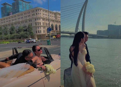 Ảnh cưới của Lê Âu Ngân Anh và MC Phan Tô Ny