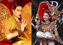 Thien An stuns with national costumes, Thai Engfa is in controversy because of &quot;plagiarism&quot; Thuy Tien?