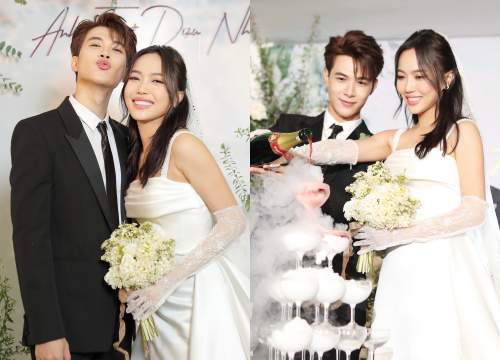 Dieu Nhi officially clarified that she did not go to the honeymoon, Anh Tu did not kiss the bride&#39;s lips at the wedding