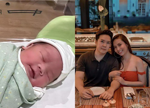 Lê Hiếu và vợ doanh nhân đón con đầu lòng