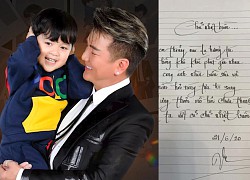 Dam Vinh Hung wanted to cry when his son Polo Huynh was seriously ill, wrote a hand-written poem expressing his feelings