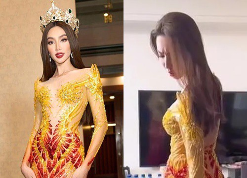 Thùy Tiên "nổi quạu" trong hậu trường chung kết Miss Grand, thấy máy quay liền thay đổi 180 độ?