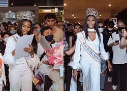 Lalela Mswane "Miss Supranational 2022" suddenly arrived in Vietnam, fans "surrounded" to meet at the airport