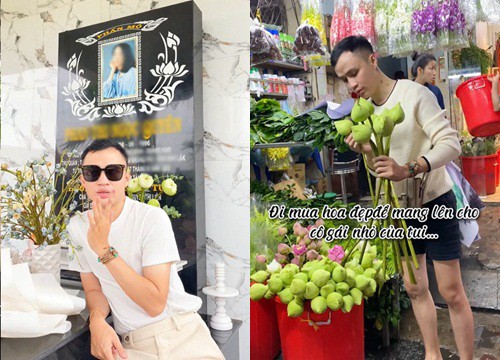 Chàng trai cắm hoa tặng bạn đã khuất: Còn sống là còn thương bạn