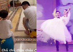 Chồng thiếu gia Đỗ Mỹ Linh chăm cháu cưng, dân mạng xúyt xoa: 'Chắc mong có con lắm đây!'