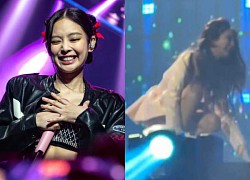 Jennie gặp sự cố nghiêm trọng tại buổi biểu diễn cùng BLACKPINK, phải chống nạng mới đi được