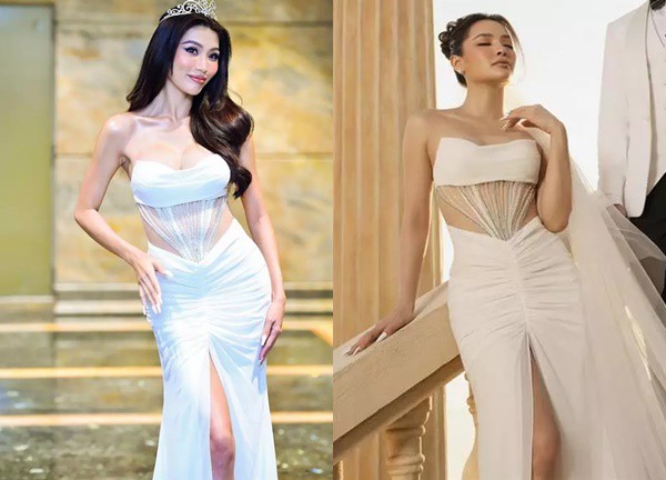 Á hậu Quỳnh Châu và Phương Trinh Jolie "đụng váy": Mỗi người một vẻ