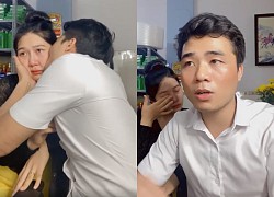 Wife To Dinh Khanh burst into tears on the livestream, "he has no legs" immediately defended his pregnant wife