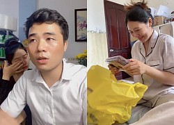 Su Dinh Khanh soothed his pregnant wife after sobbing on the livestream, revealing a special project with Long Chun