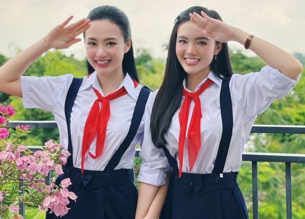 Angela Phương Trinh - Yeye Nhật Hạ tái hiện tạo hình trong Mùi ngò gai