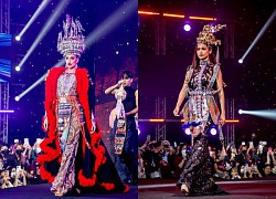 New MGI catwalk 'melancholy' in traditional Thai costume, Engfa 'closed door' backwards?