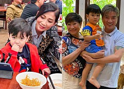 Ex-wife Dam Vinh Hung happily reunited with baby Polo in the US, acting delicately for her ex-husband