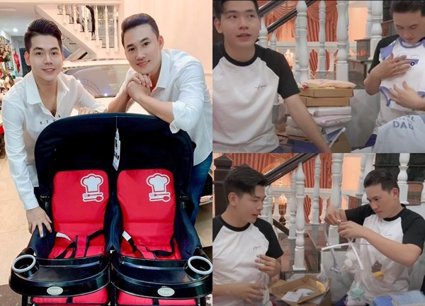Hà Trí Quang và Thanh Đoàn khoe loạt đồ mới mua chuẩn bị đón con chung