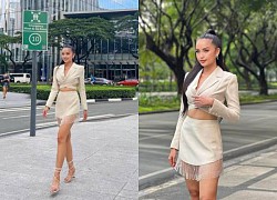 Ngọc Châu "thả nhẹ" vài đường catwalk dưới ống kính Philippines: Cứ như đang tận hưởng nhiệm kỳ MU