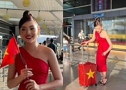 &quot;Hotgirl with fried eggs&quot; went to international competition: No one saw them off, criticized for carrying 5 suitcases, but the exam only lasted 3 days.