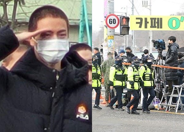 Hàng trăm cảnh sát được huy động tại nơi Jin (BTS) nhập ngũ